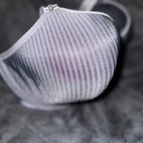 Freya Gray Striped Underwire Bra - Picture 8 of 11